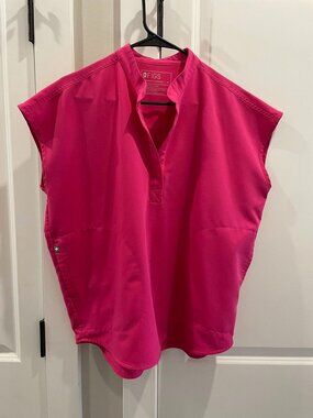 Figs Rafaela Scrub Top Pink